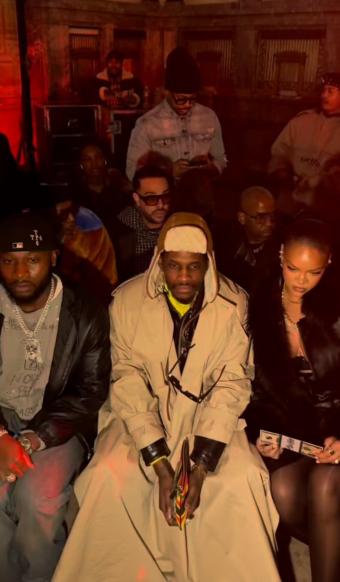 Rihanna Attends The AWGE New York Fashion Week Show In A Black Monochromatic Look Alongside AAP Rocky 4 1