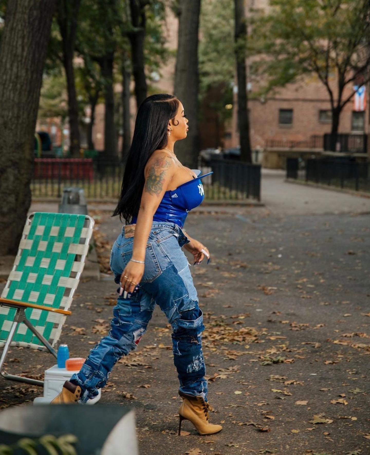 090909 Who Wore It Better Angela Simmons Vs DreamDoll In A Yankees Hat Corset Top By Haus Of Debonair Designz