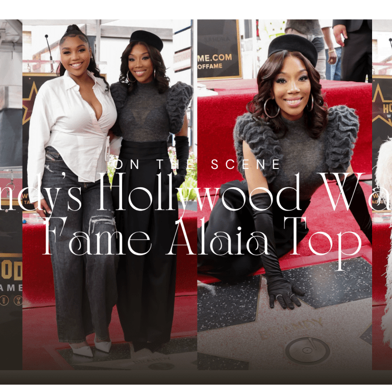 Brandy Wears Alaïa Fall 2025 To Get Her Star on the Hollywood Walk of Fame, Joined by Issa Rae, Monica, Kehlani, and More!