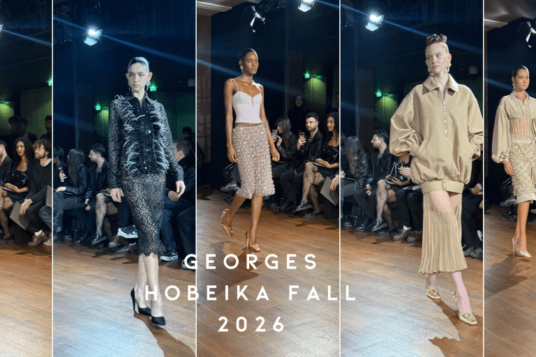 Georges Hobeika Fall 2026 Paris Fashion Week Show Review: Lace, Feathers, and Beaded Evening Glamour