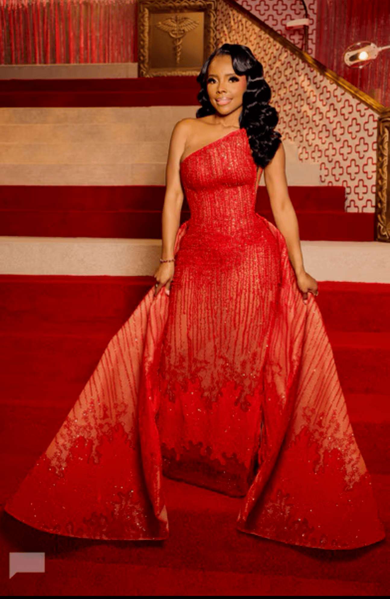 Fashion Credits From The Married To Medicine Season 12 Reunion Toya Bush Harris In Red Albina Dyla Dr Jackie In Elie Saab Dr Heavenly In Lena Berisha And More IMG 0915