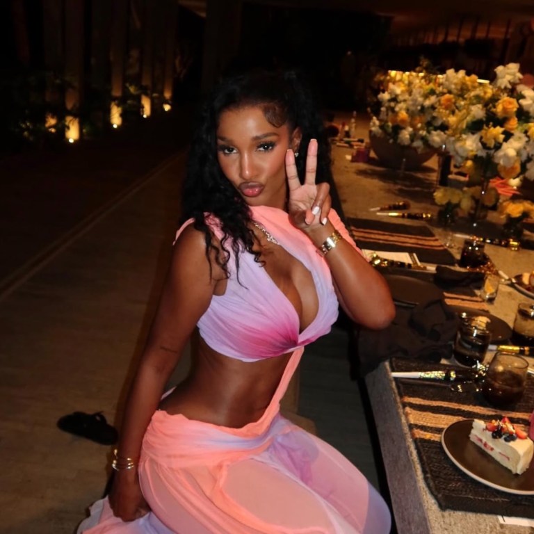 You Ask, We Answer! Bernice Burgos in Orange and Pink Dipetsa Wetlook Dress for Birthday Celebration