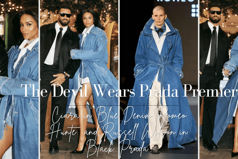 Ciara Stuns in Denim Romeo Hunte Fall 2026 and Russell Wilson Looks Fly in Prada at the Devil Wears Prada 2 New York Premiere