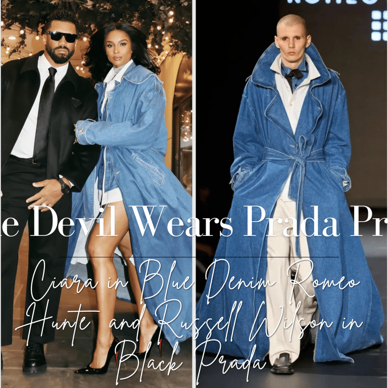 Ciara Stuns in Denim Romeo Hunte Fall 2026 and Russell Wilson Looks Fly in Prada at the Devil Wears Prada 2 New York Premiere