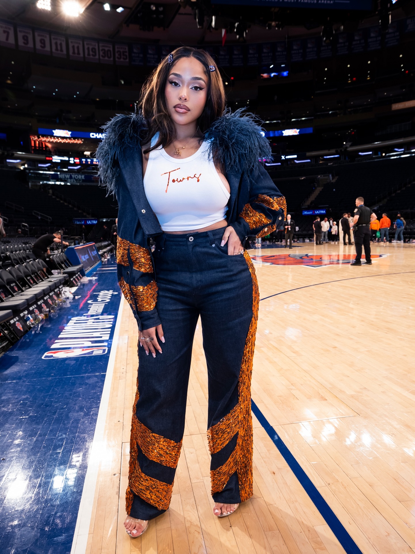 1 Jordyn Woods Game Day Style At The NBA Finals Custom Tailored By Zunyda LaPointe And More