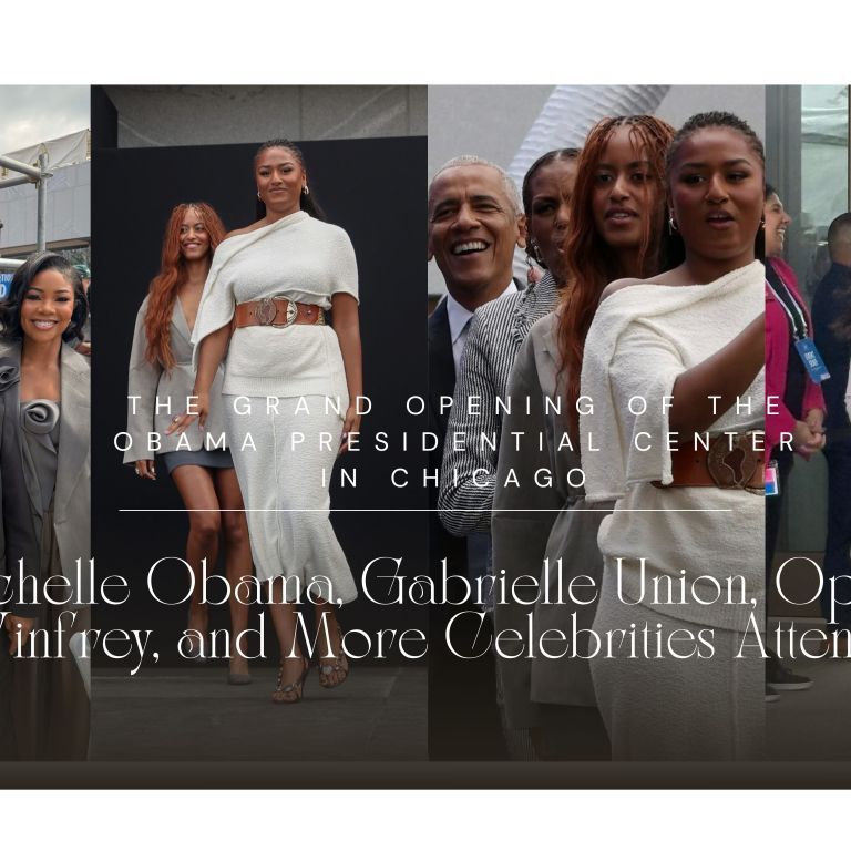 Michelle Obama, Gabrielle Union, Oprah Winfrey, and More Celebrities Attend the Grand Opening of the Obama Presidential Center in Chicago