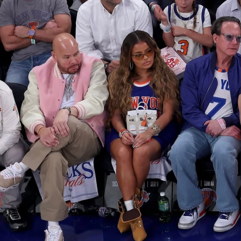 Azzy Milan and Dad Fat Joe Step Out in Louis Vuitton and a $250K Hermès Faubourg Birkin Bag at the New York Knicks NBA Finals