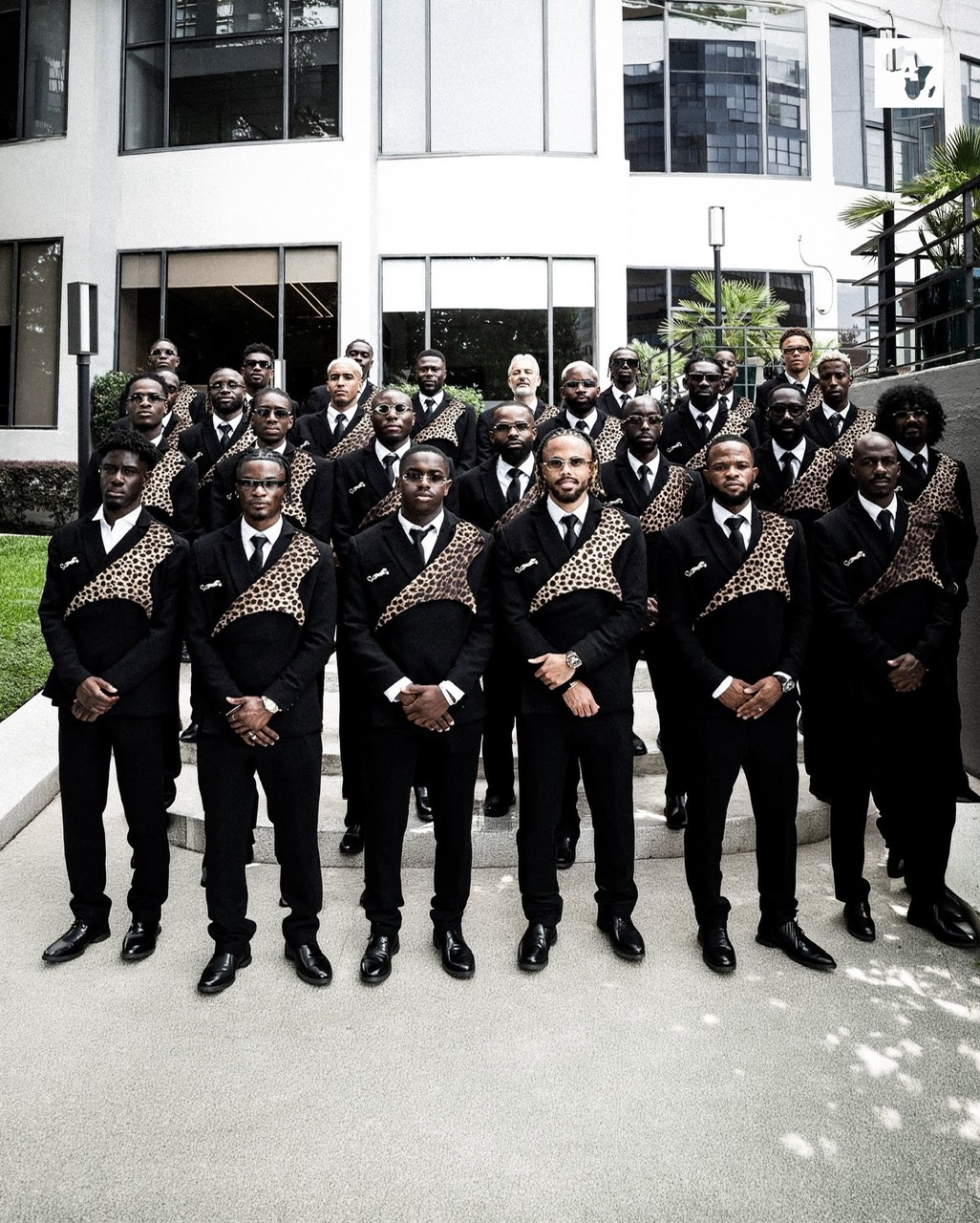 888989 0 Democratic Republic Of Congo National Team Arrives At 2026 FIFA World Cup In Matching Leopard Print Suits By Alvin JMAK