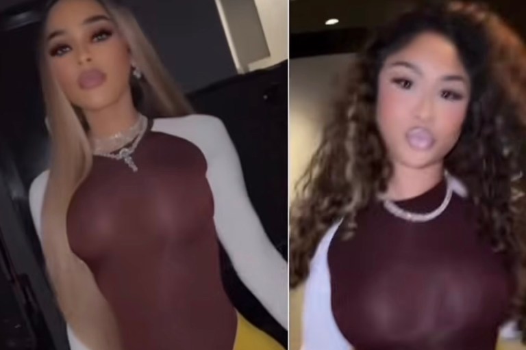 Ari Fletcher and Keyshia Ka’oir Both Wore the Same $500 Jean Paul Gaultier Bicolor Playsuit — Who Wore It Better?