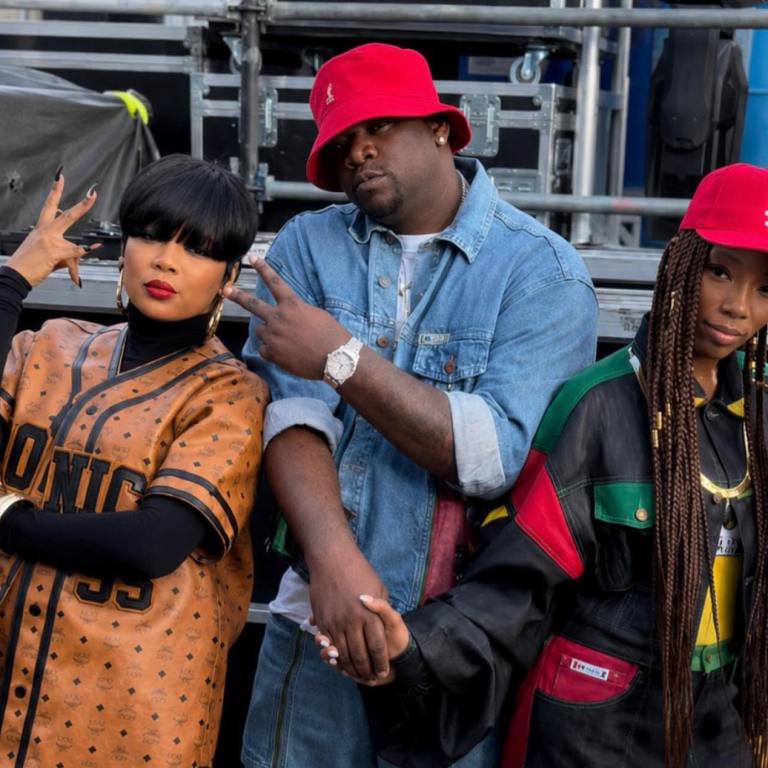 Monica Wore a Custom MCM Monogram Set and Brandy Wore a Custom Cross Colours Look at the Roots Picnic + Pix of Shad Moss, Fabolous, and More!