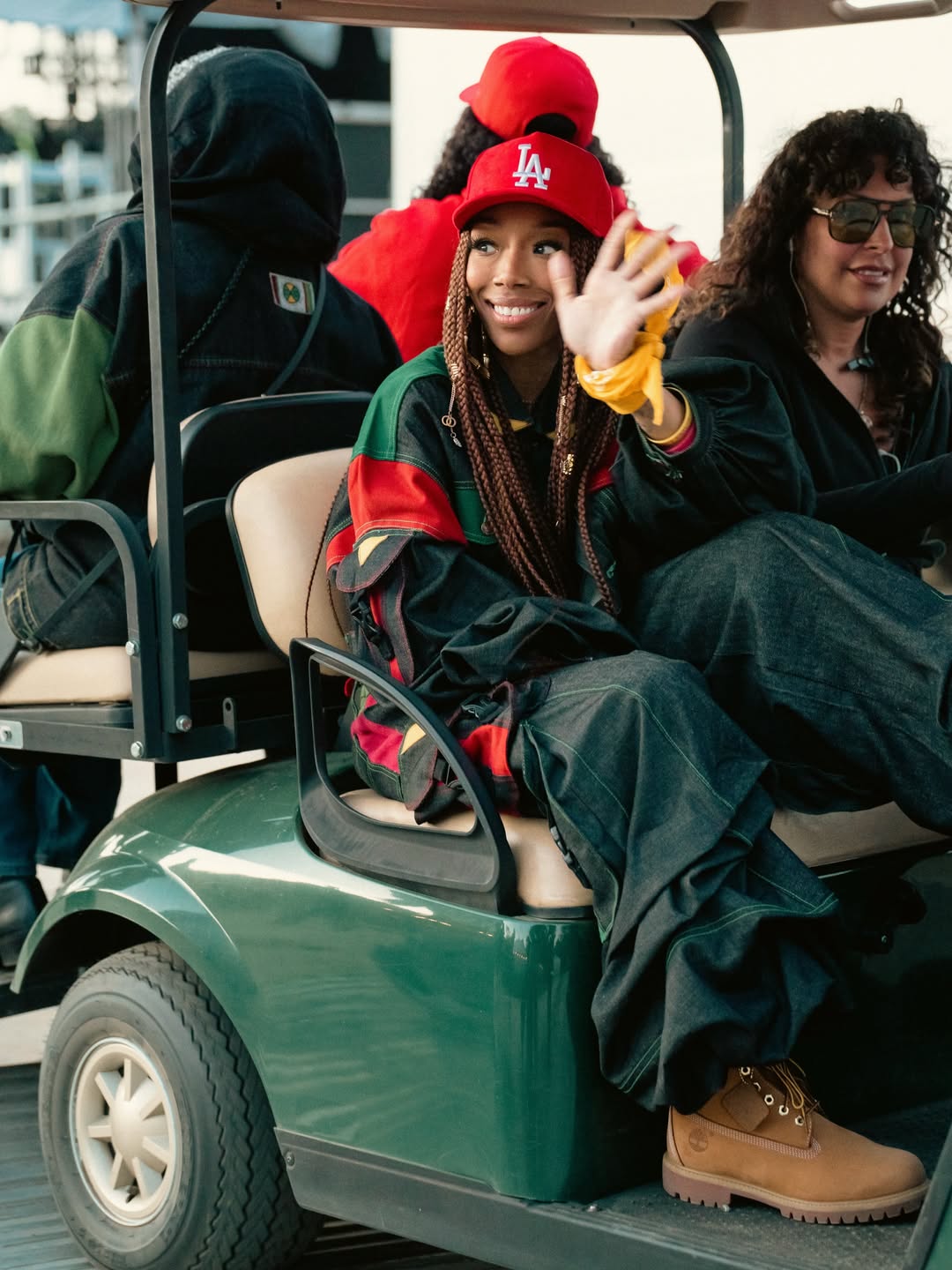 Monica Wore A Custom MCM Monogram Set And Brandy Wore A Custom Cross Colours Look At The Roots Picnic Pix Of Shad Moss Fabolous And Moreimage 1780331836 3