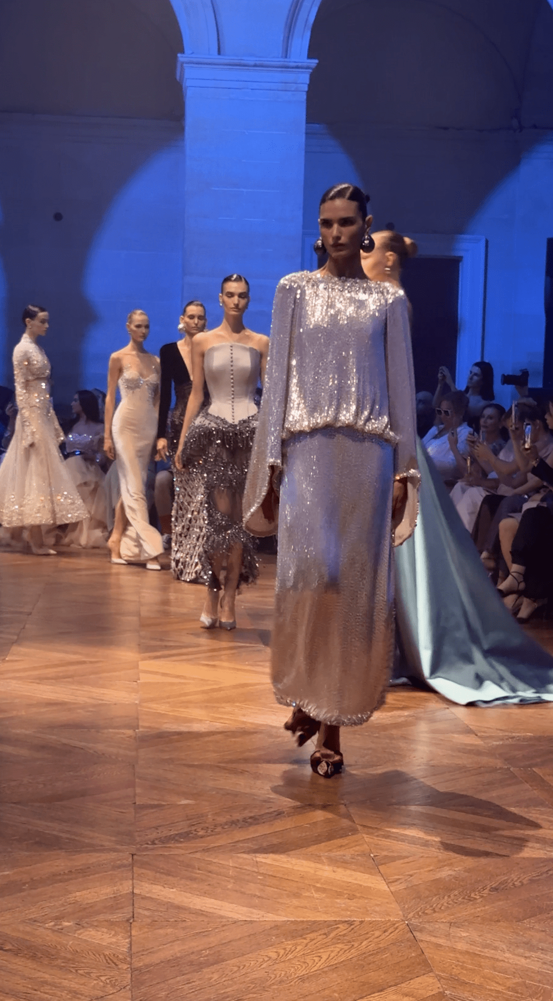 10 Georges Hobeika Couture Fall Winter 2026 The Visitor Paris Haute Couture Week Jad Hobeika Lace Embroidery Beaded Gowns Sheryl Lee Ralph Anna Dello Russo Claire Sulmers