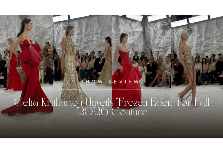 Celia Kritharioti Unveils “Frozen Eden” for Fall 2026 Couture, and Jennifer Lopez Stops the Show Before It Even Starts