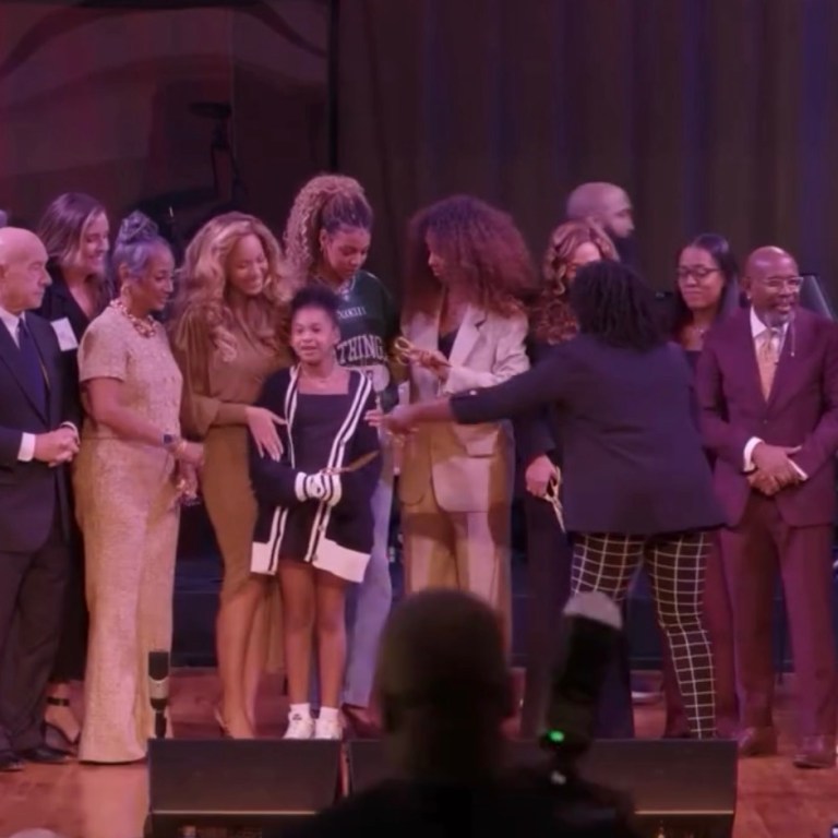 Beyoncé Wore a $598 Et Ochs Antique Moss Matte Jersey Draped Midi Dress to the Knowles-Rowland House Opening in Houston